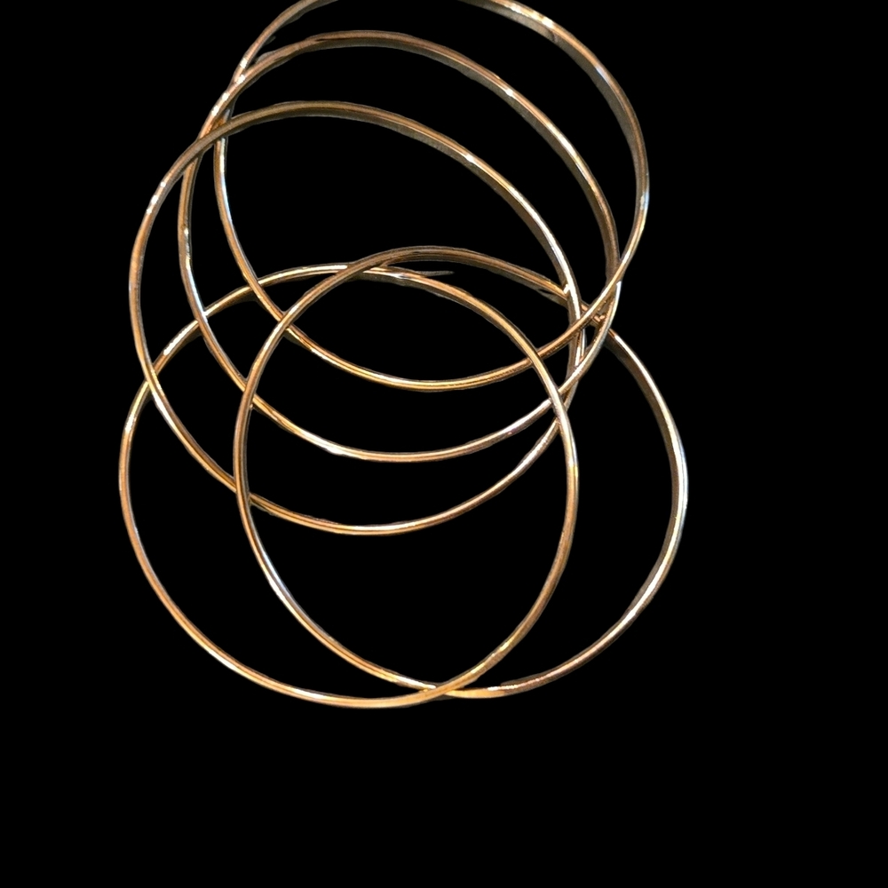 Elegant Gold Bangle Set